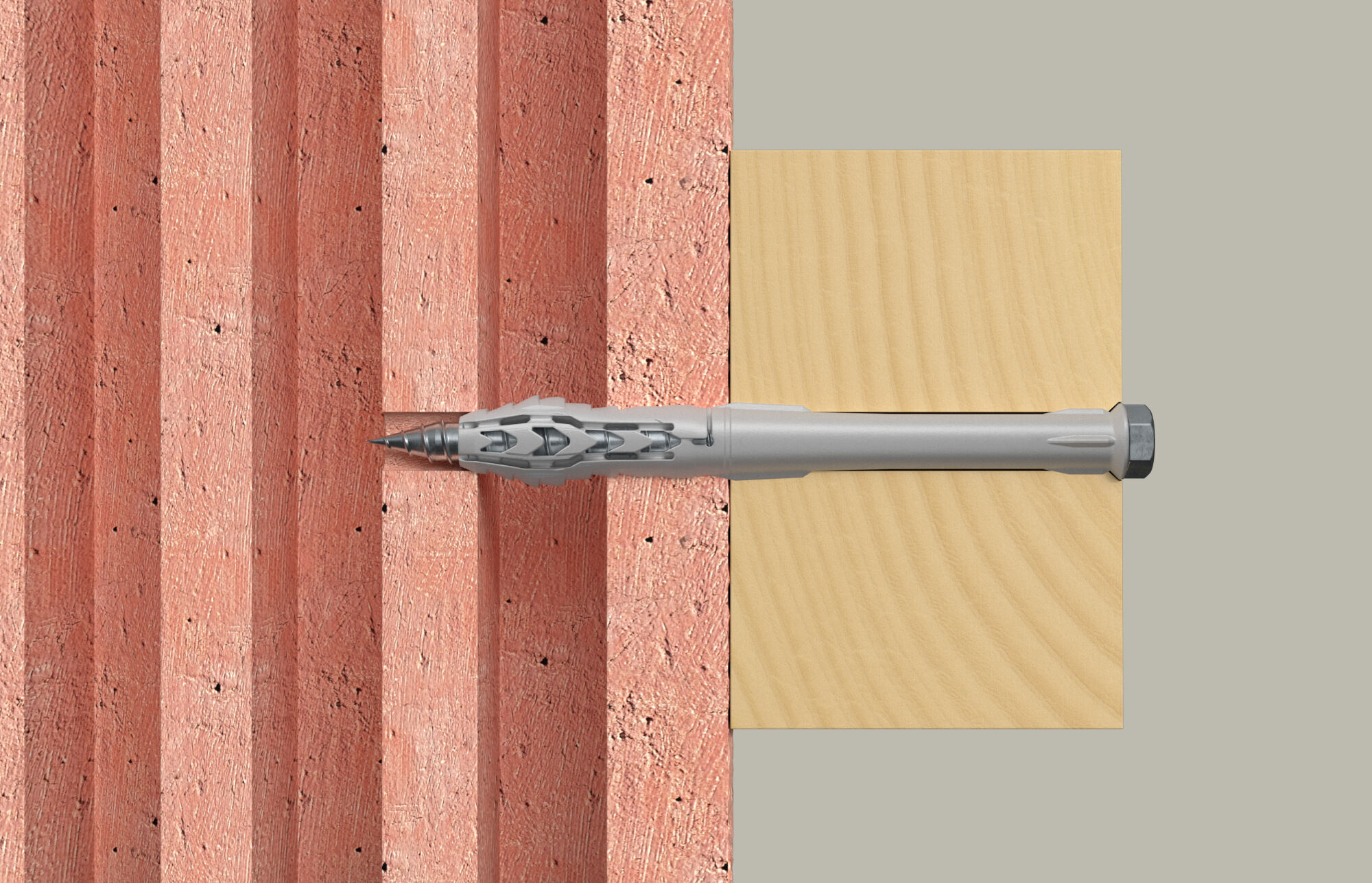 fischer Frame fixing SXR 10 x 100 SS K with hexagonal screw